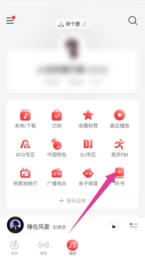 网易云音乐怎么听书？网易云音乐听书教程截图